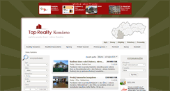 Desktop Screenshot of domy.reality-komarno.eu